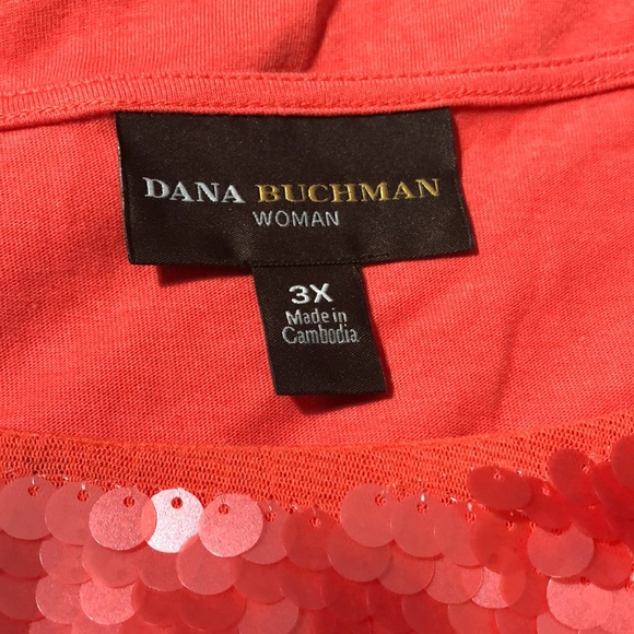 NWOT Dana Buchman Women's Blue Sleeveless Stretch Plus Size Blouse Sz 3X - Picture 4 of 5